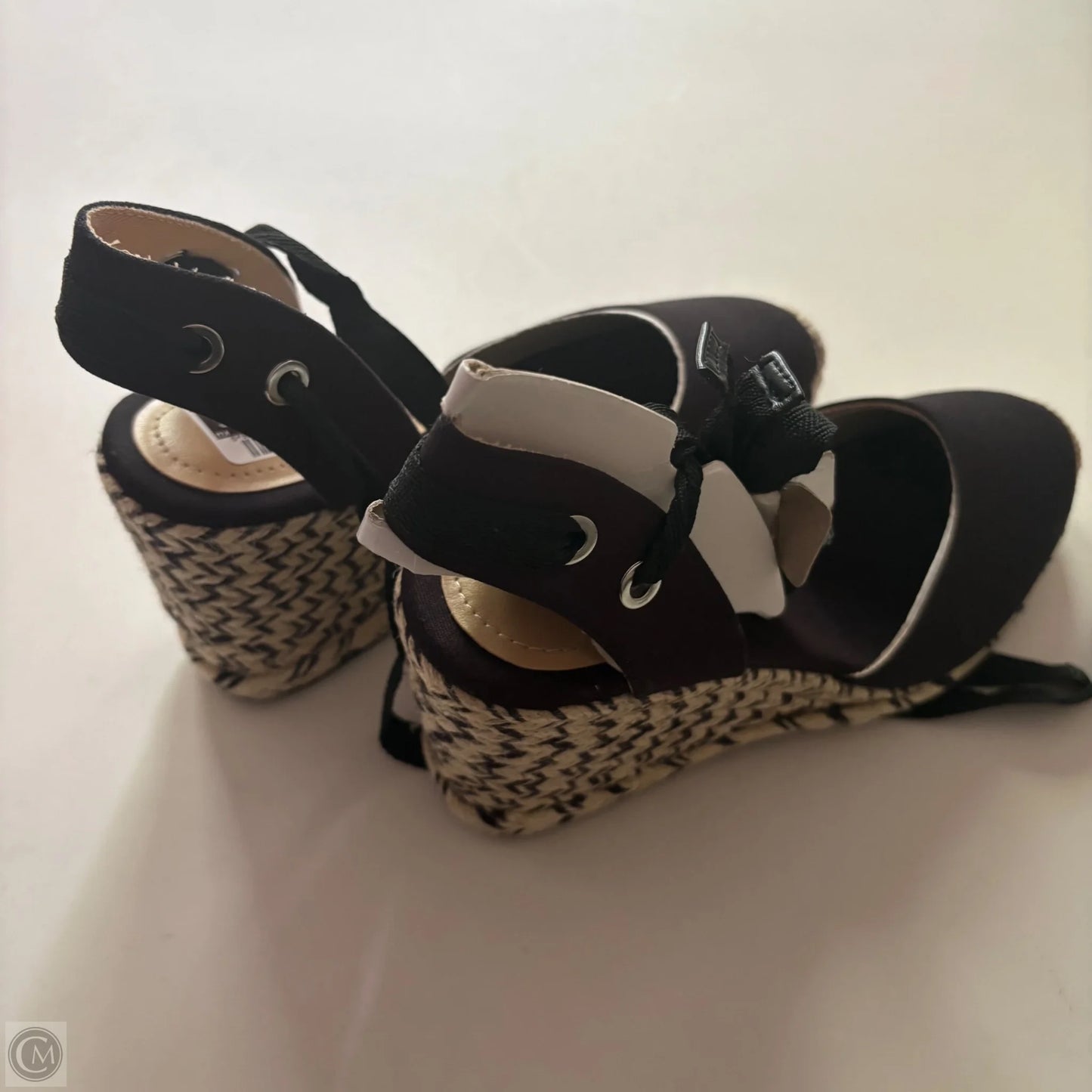 Shoes Heels Wedge By Nine West In Black, Size: 10