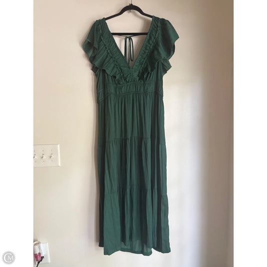 Dress Casual Maxi By Anthropologie In Green, Size: Xl