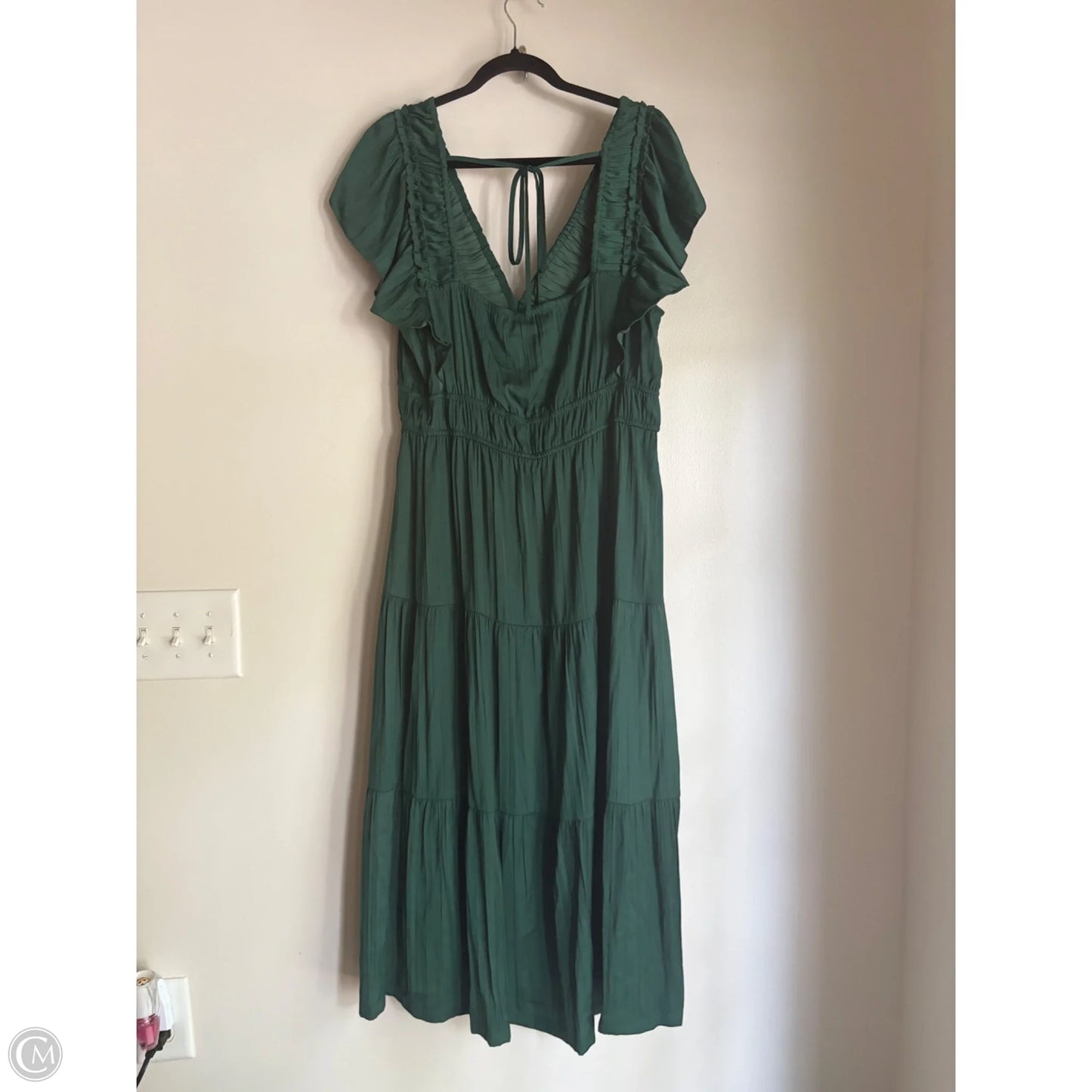 Dress Casual Maxi By Anthropologie In Green, Size: Xl
