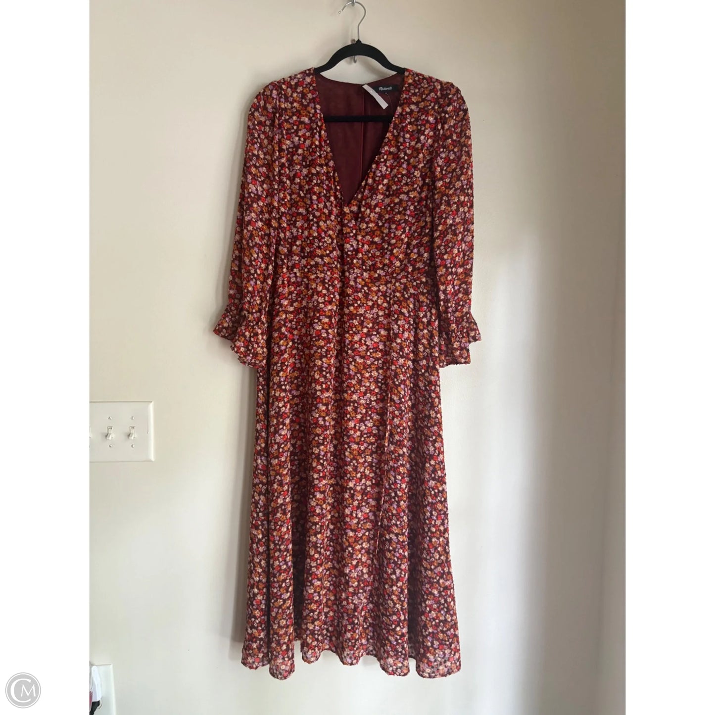 Dress Work By Madewell In Floral Print, Size: L