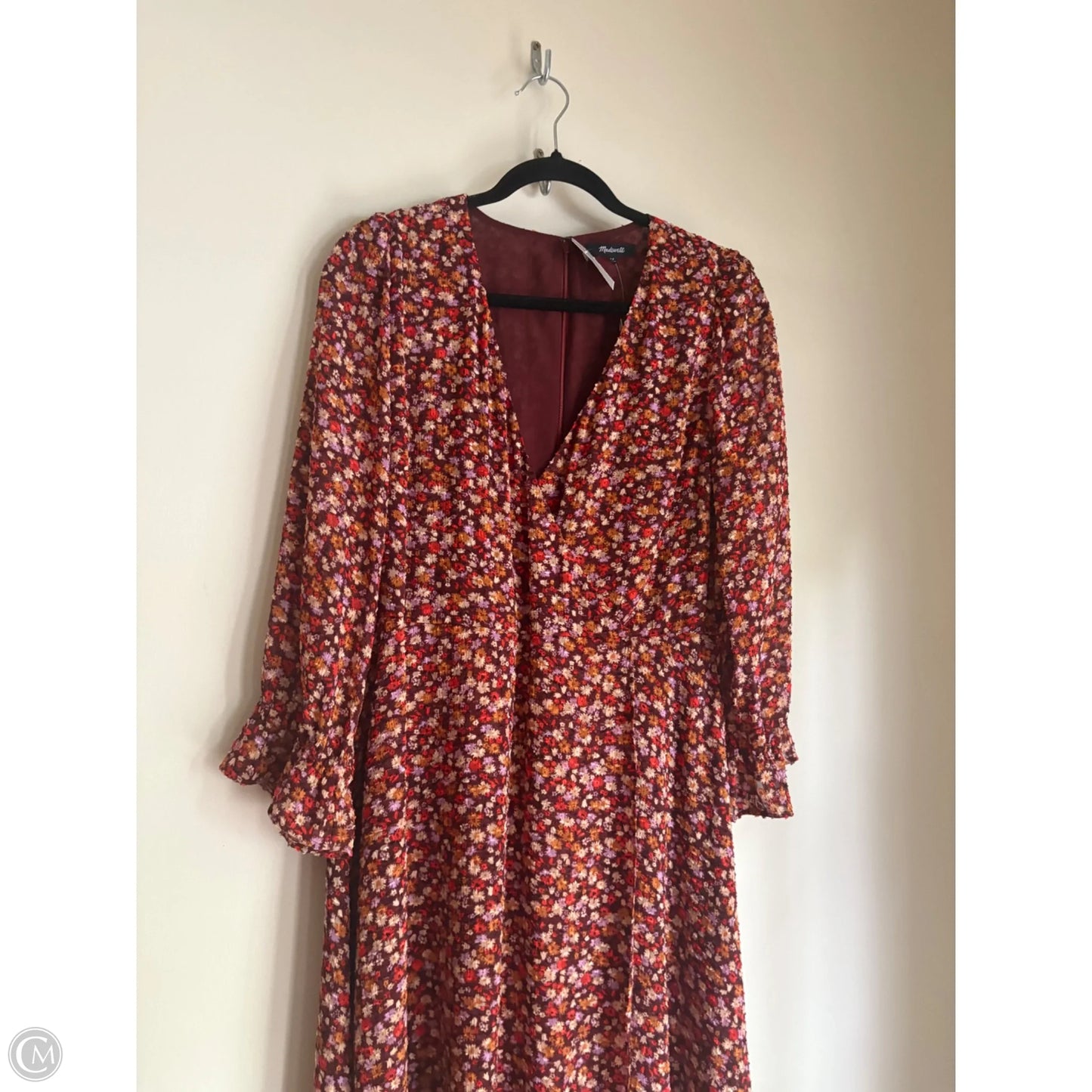 Dress Work By Madewell In Floral Print, Size: L