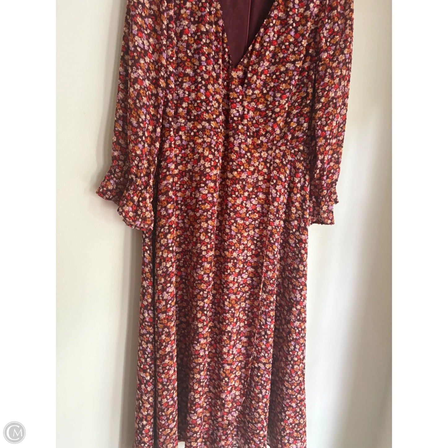 Dress Work By Madewell In Floral Print, Size: L