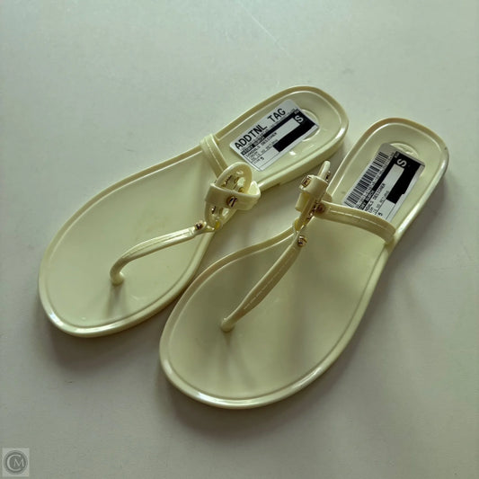 Sandals Designer By Tory Burch In Cream, Size: 5