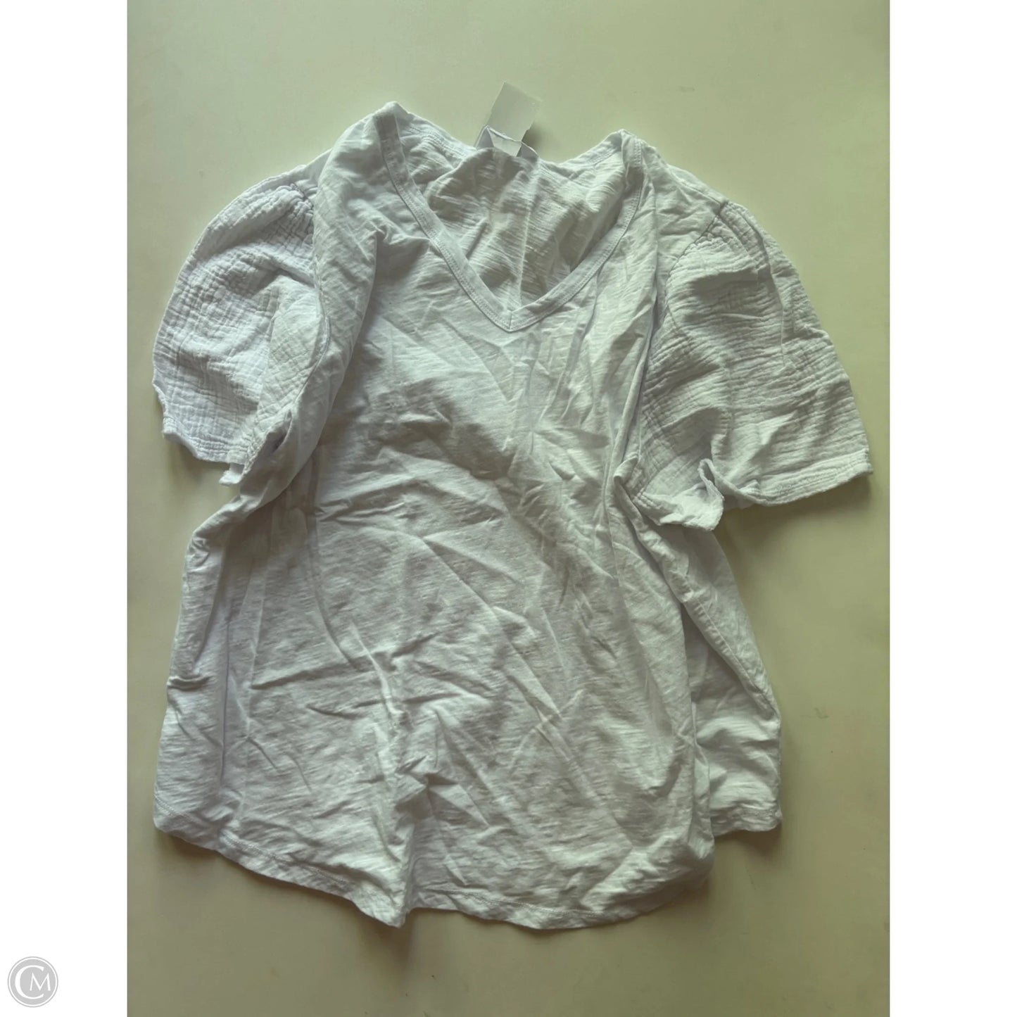 Top Short Sleeve By Time And Tru In White, Size: 2x