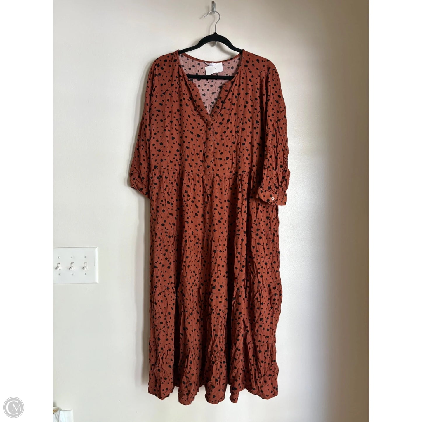 Dress Casual Maxi By Time And Tru In Animal Print, Size: Xl