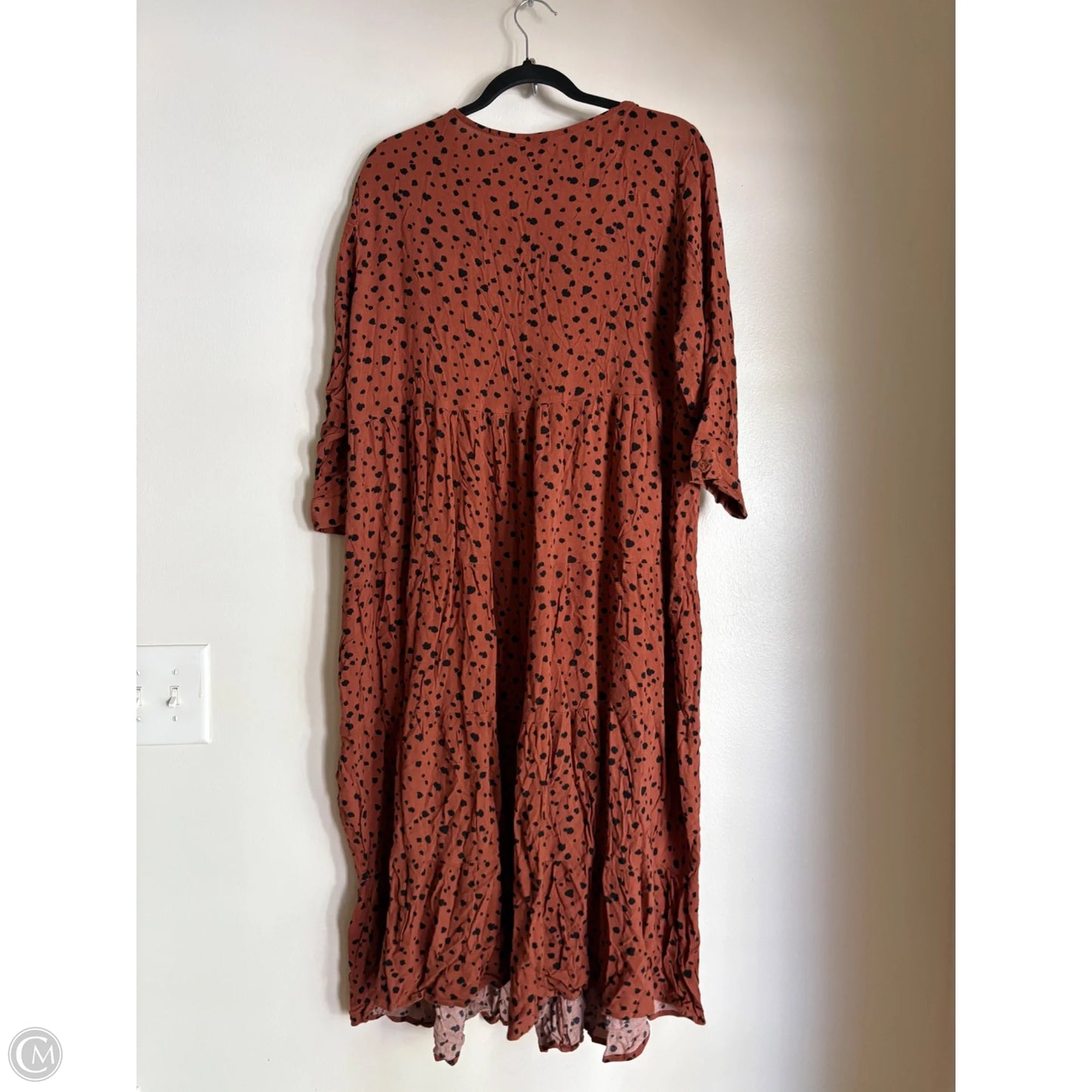 Dress Casual Maxi By Time And Tru In Animal Print, Size: Xl