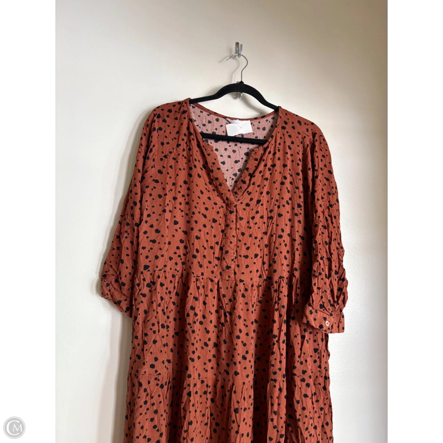 Dress Casual Maxi By Time And Tru In Animal Print, Size: Xl