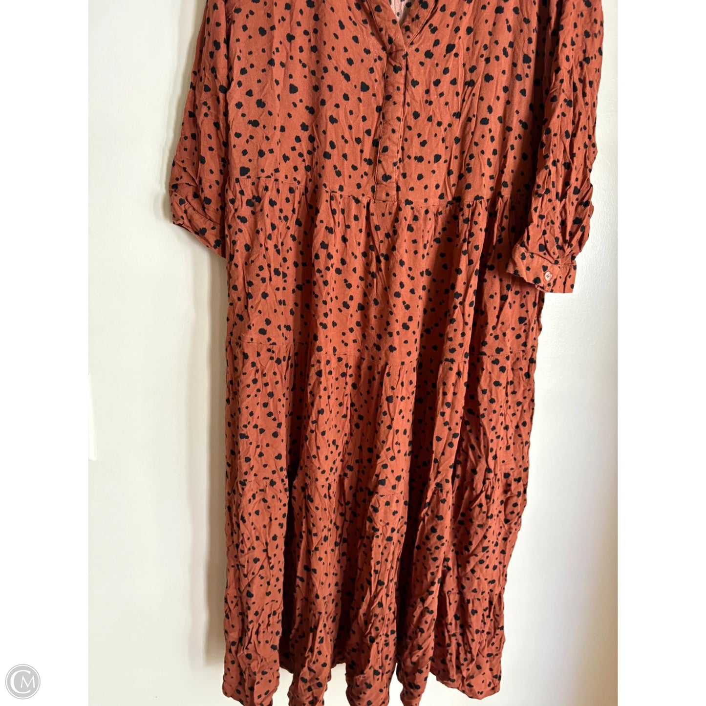 Dress Casual Maxi By Time And Tru In Animal Print, Size: Xl