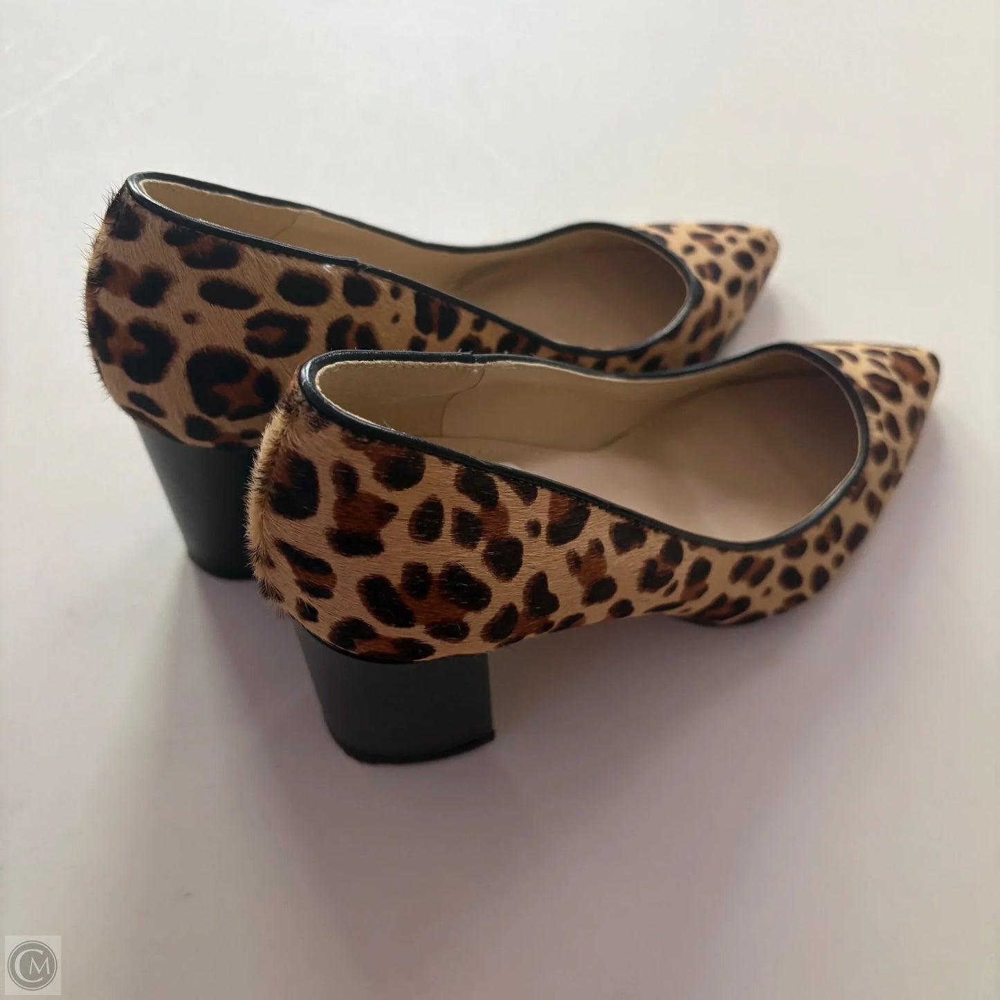 Shoes Heels Block By Marc Fisher In Animal Print, Size: 7.5