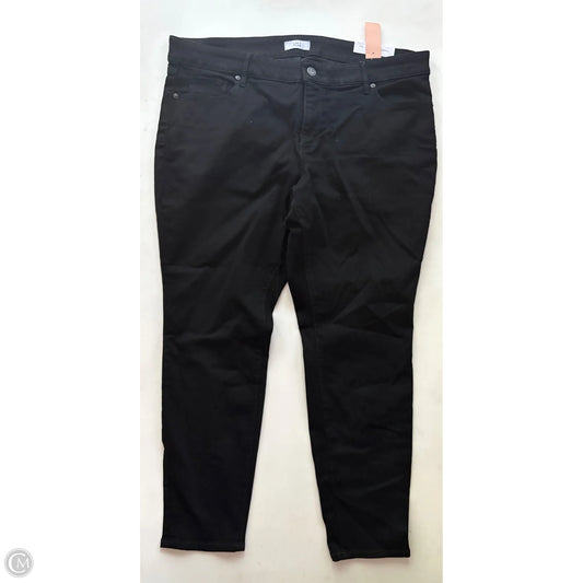 Jeans Skinny By Loft In Black, Size: 20