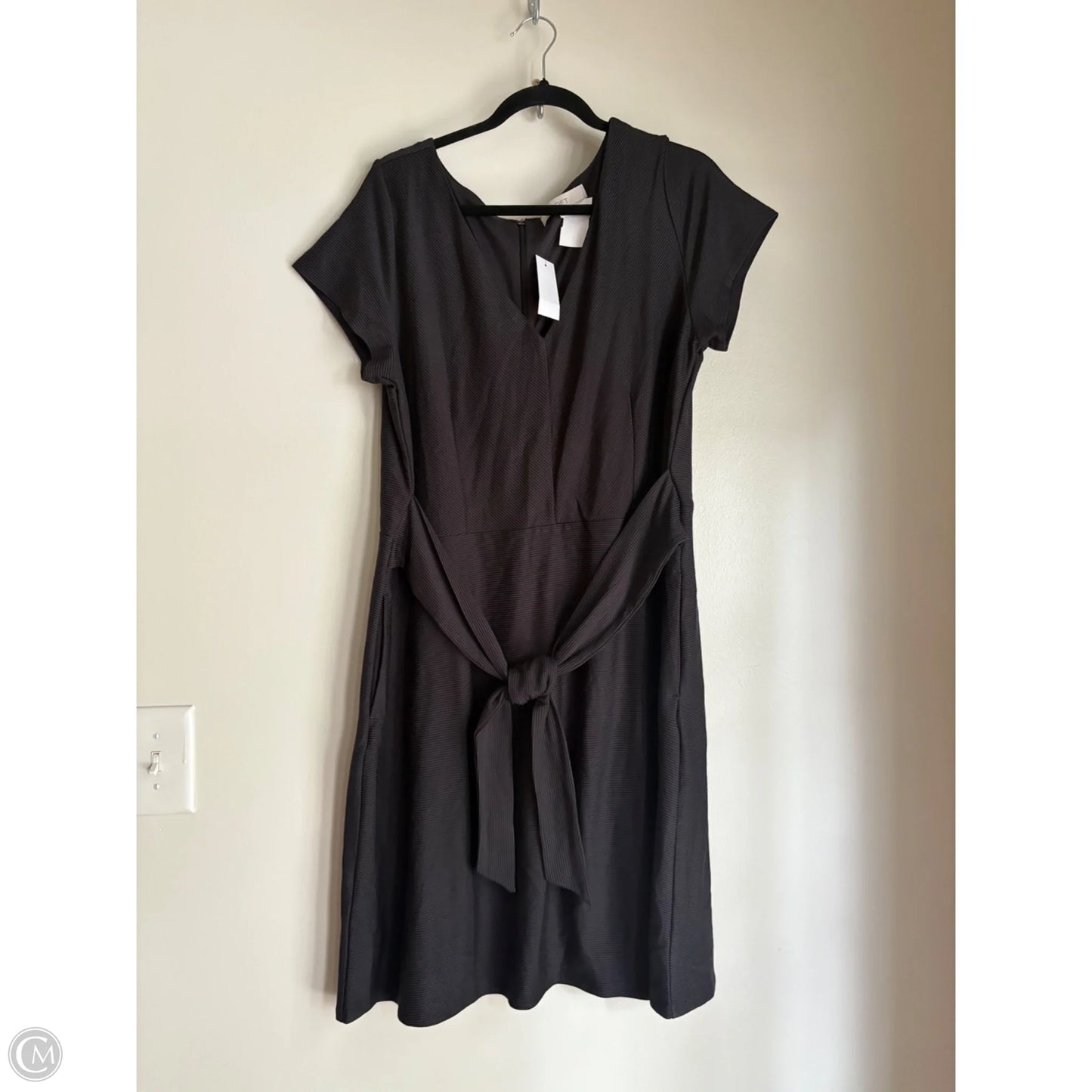 Dress Work By Loft In Grey, Size: 1x