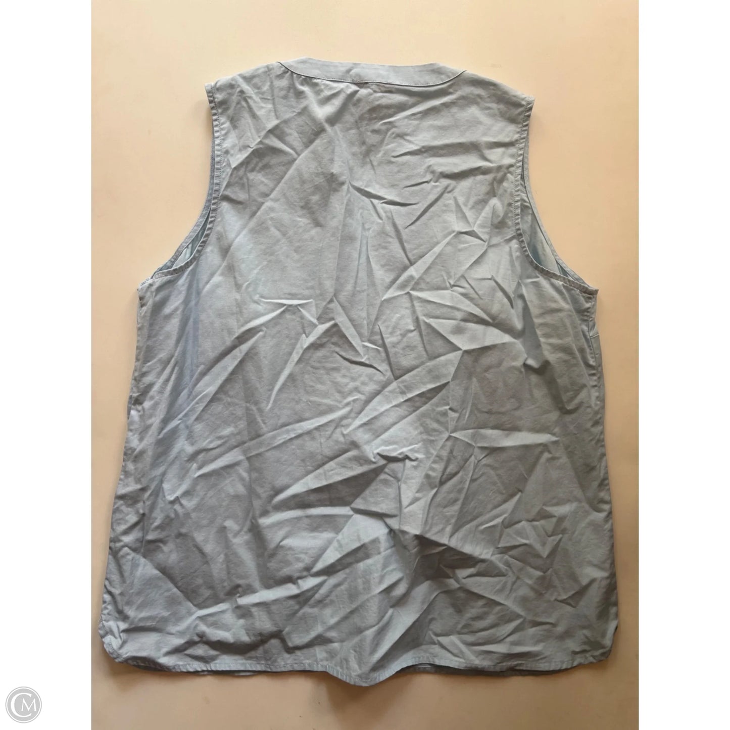 Top Sleeveless By Chaps In Blue, Size: Xl