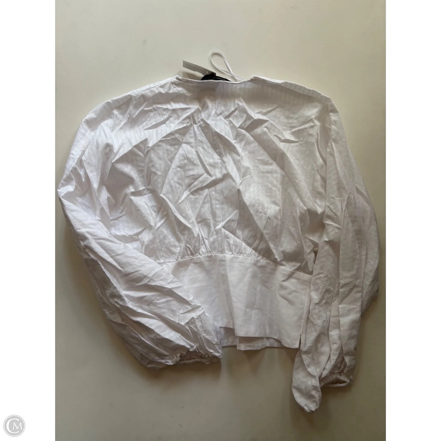 Top Long Sleeve By Banana Republic In White, Size: Xs