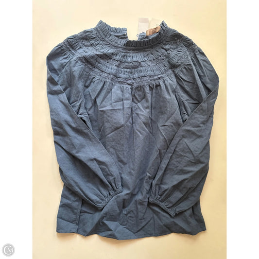 Top Long Sleeve By Loft In Blue, Size: S