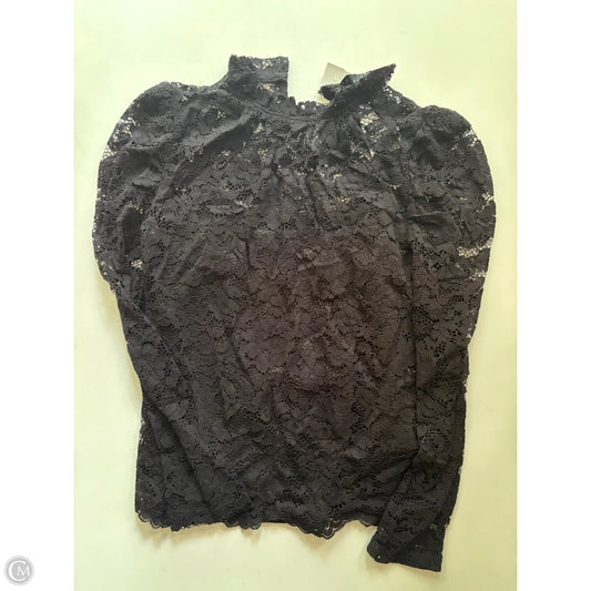 Blouse Long Sleeve By Adiva In Black, Size: S