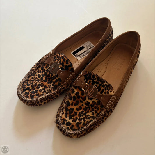 Shoes Flats By Ralph Lauren In Animal Print, Size: 7.5