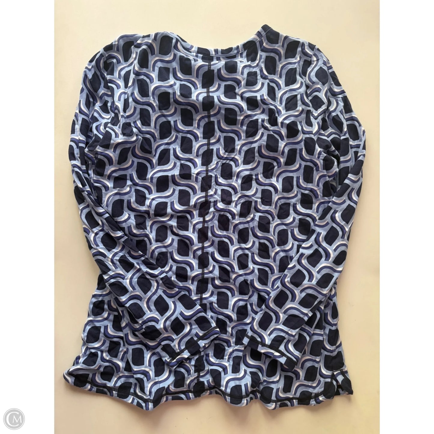 Top Long Sleeve By Talbots In Blue, Size: Xl