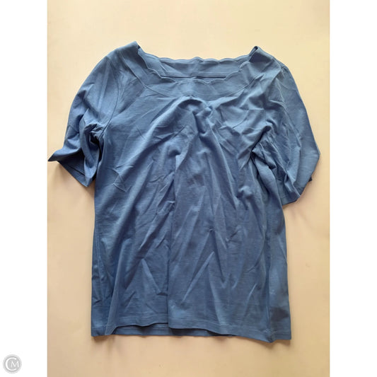 Top Short Sleeve By Talbots In Blue, Size: S