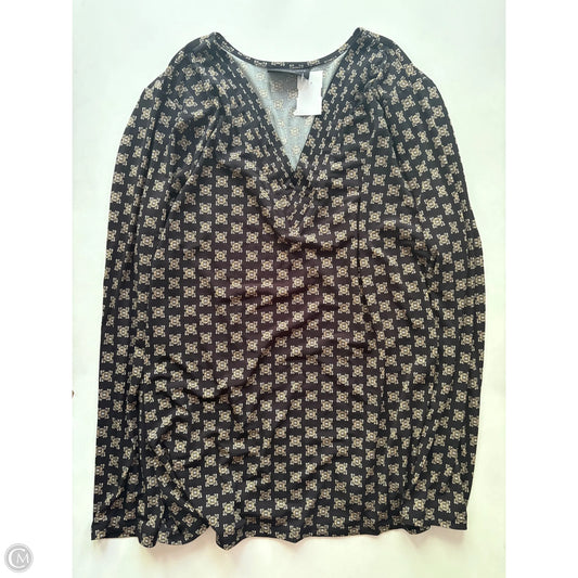 Top Long Sleeve By Lane Bryant In Black, Size: 1x