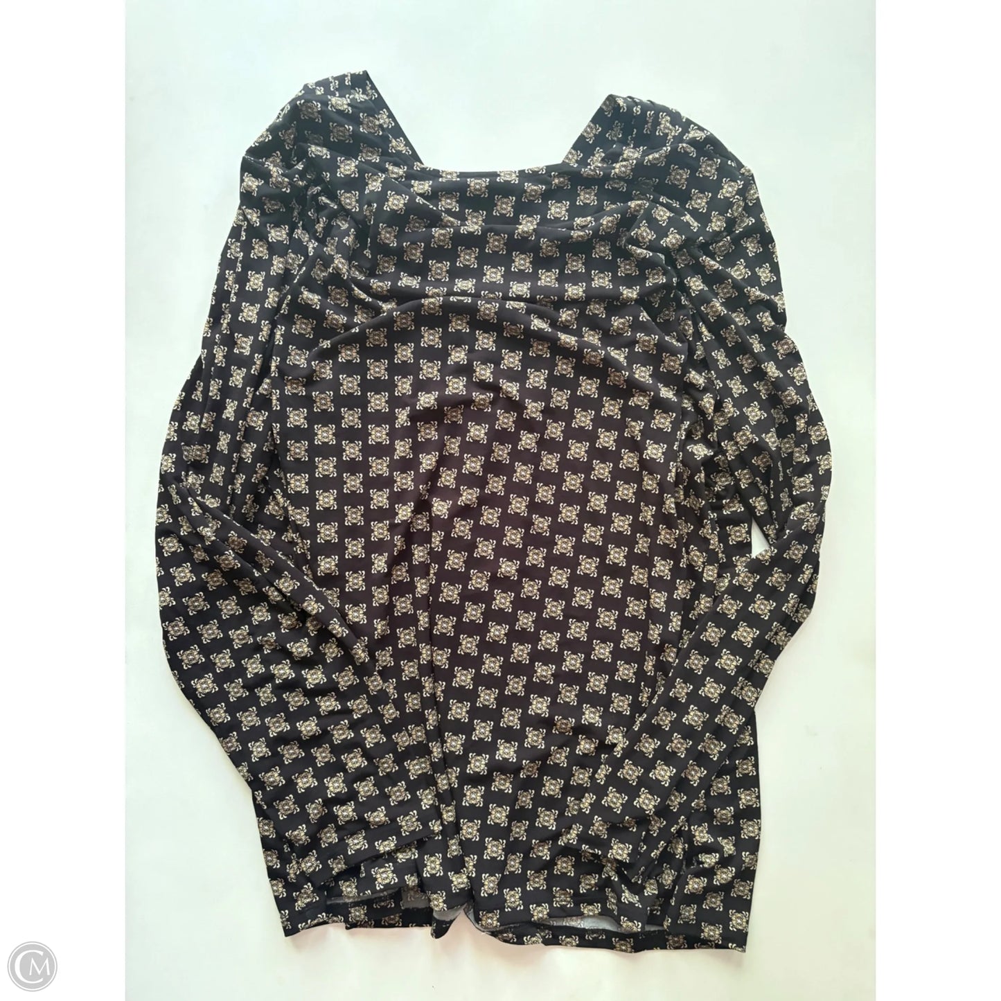Top Long Sleeve By Lane Bryant In Black, Size: 1x