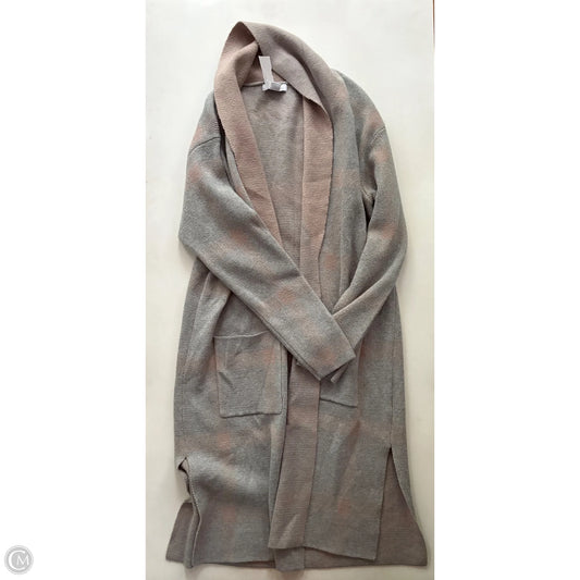 Sweater Cardigan By Liz Claiborne In Grey, Size: S