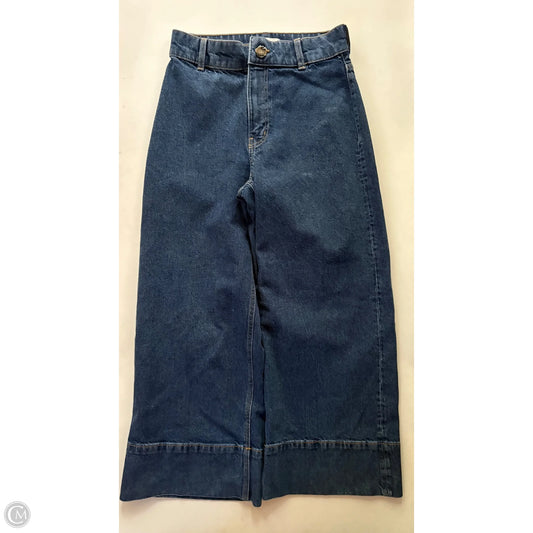 Jeans Wide Leg By H&m In Blue, Size: 6