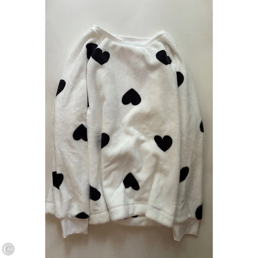 Sweatshirt Crewneck By Loft In White, Size: 2x