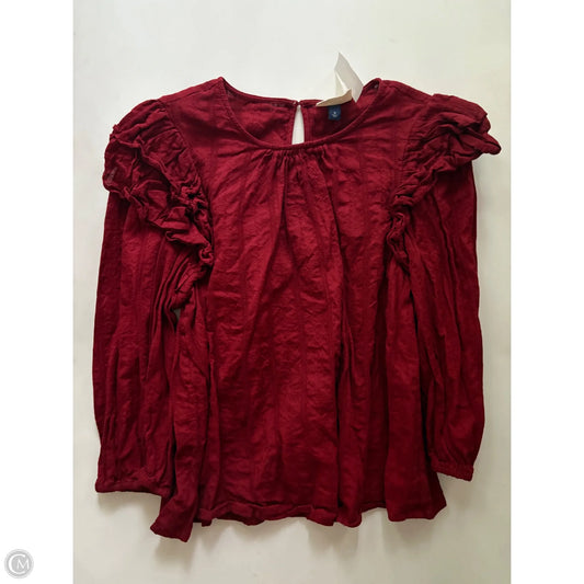 Top Long Sleeve By Universal Thread In Red, Size: Xl