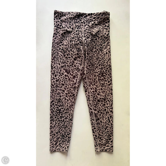 Athletic Leggings By Jessica Simpson In Animal Print, Size: L
