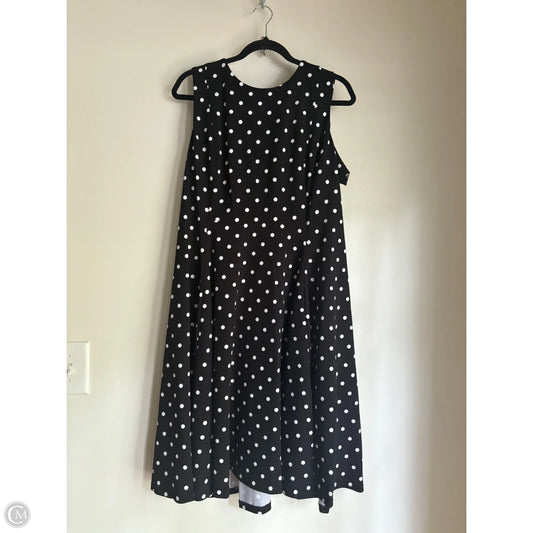 Dress Work By Calvin Klein In Polkadot Pattern, Size: Xl