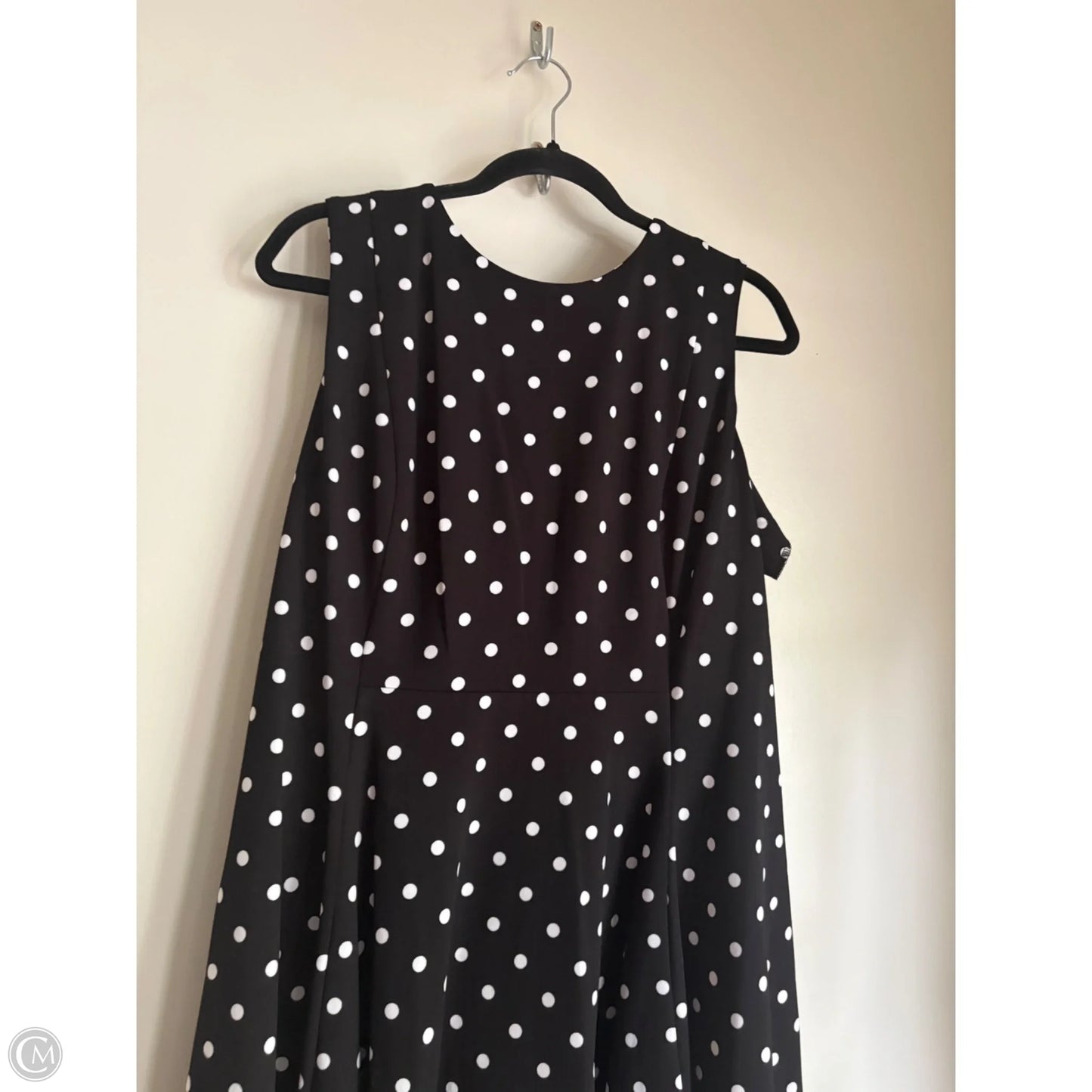 Dress Work By Calvin Klein In Polkadot Pattern, Size: Xl