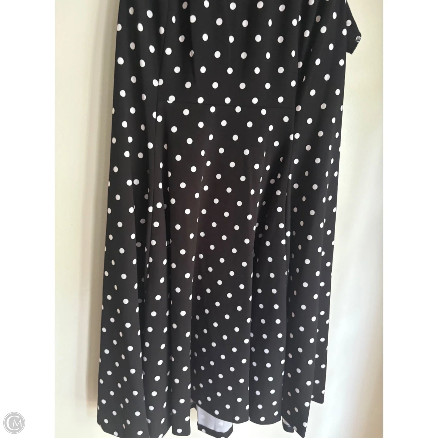 Dress Work By Calvin Klein In Polkadot Pattern, Size: Xl