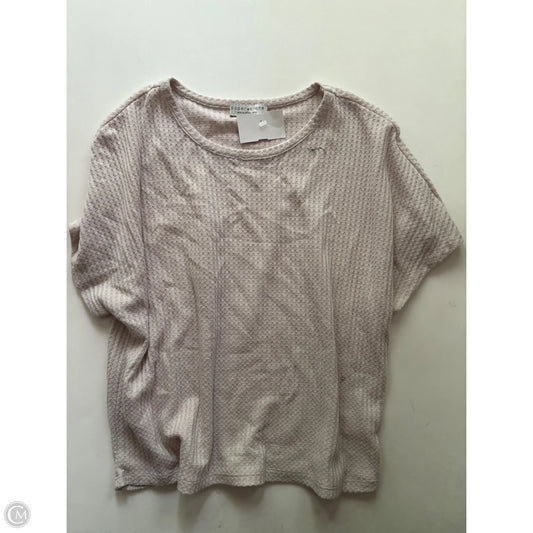 Top Short Sleeve By Paper Crane In Cream, Size: S