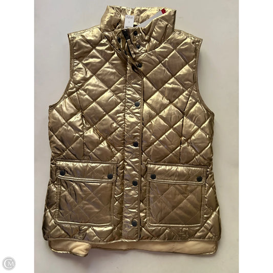 Vest Puffer & Quilted By Talbots In Gold, Size: S