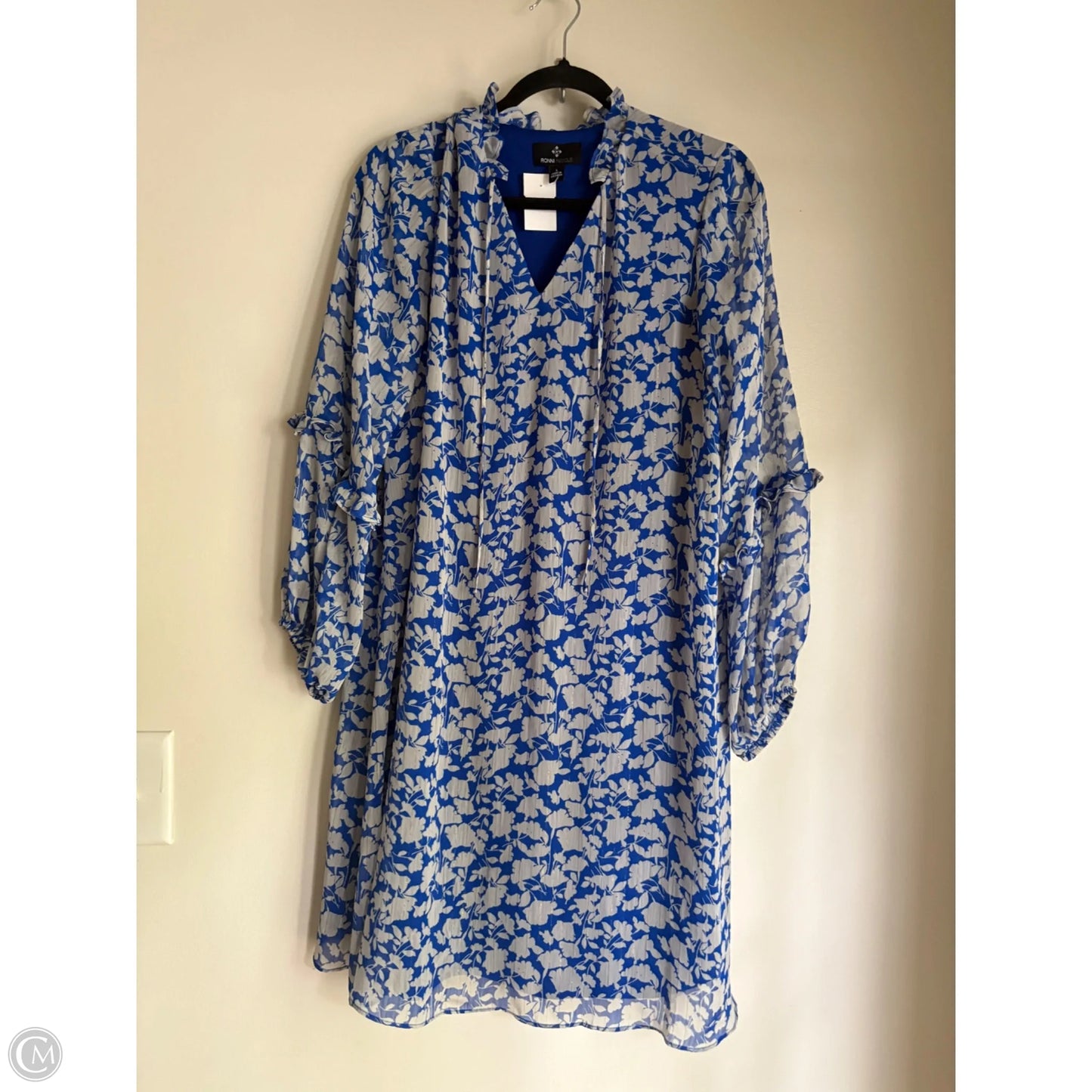 Dress Party Midi By Ronnie Nicole In Blue, Size: L