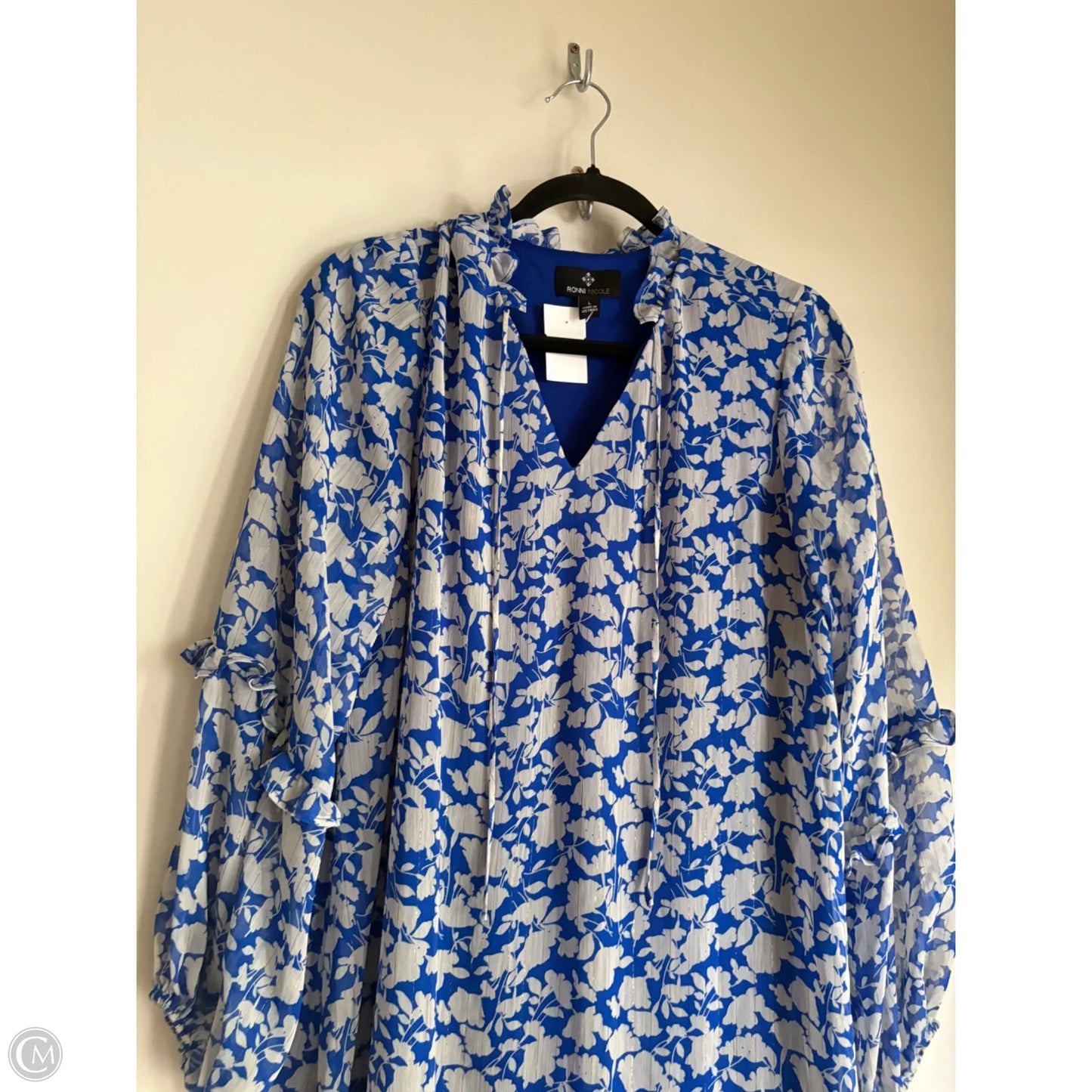 Dress Party Midi By Ronnie Nicole In Blue, Size: L