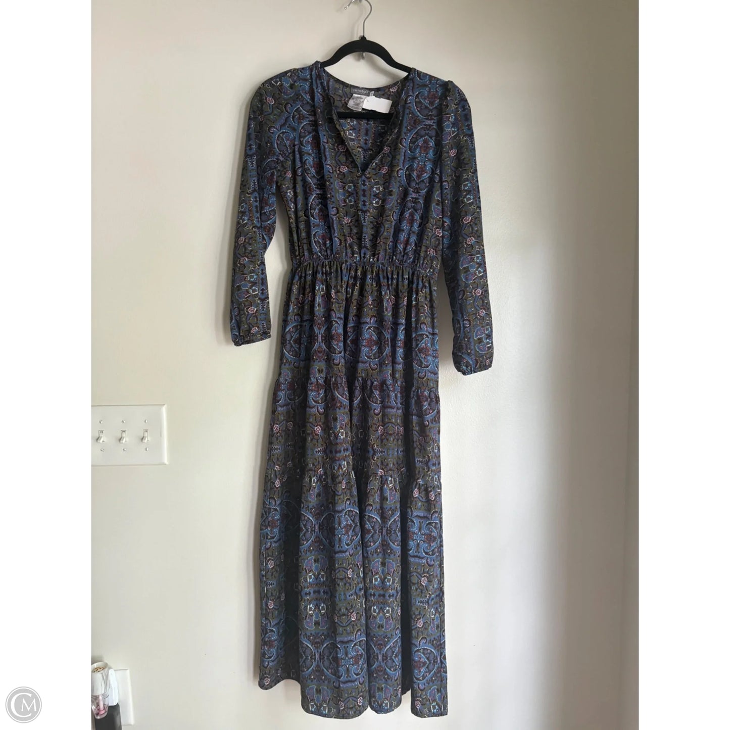 Dress Casual Maxi By Earthbound In Floral Print, Size: S