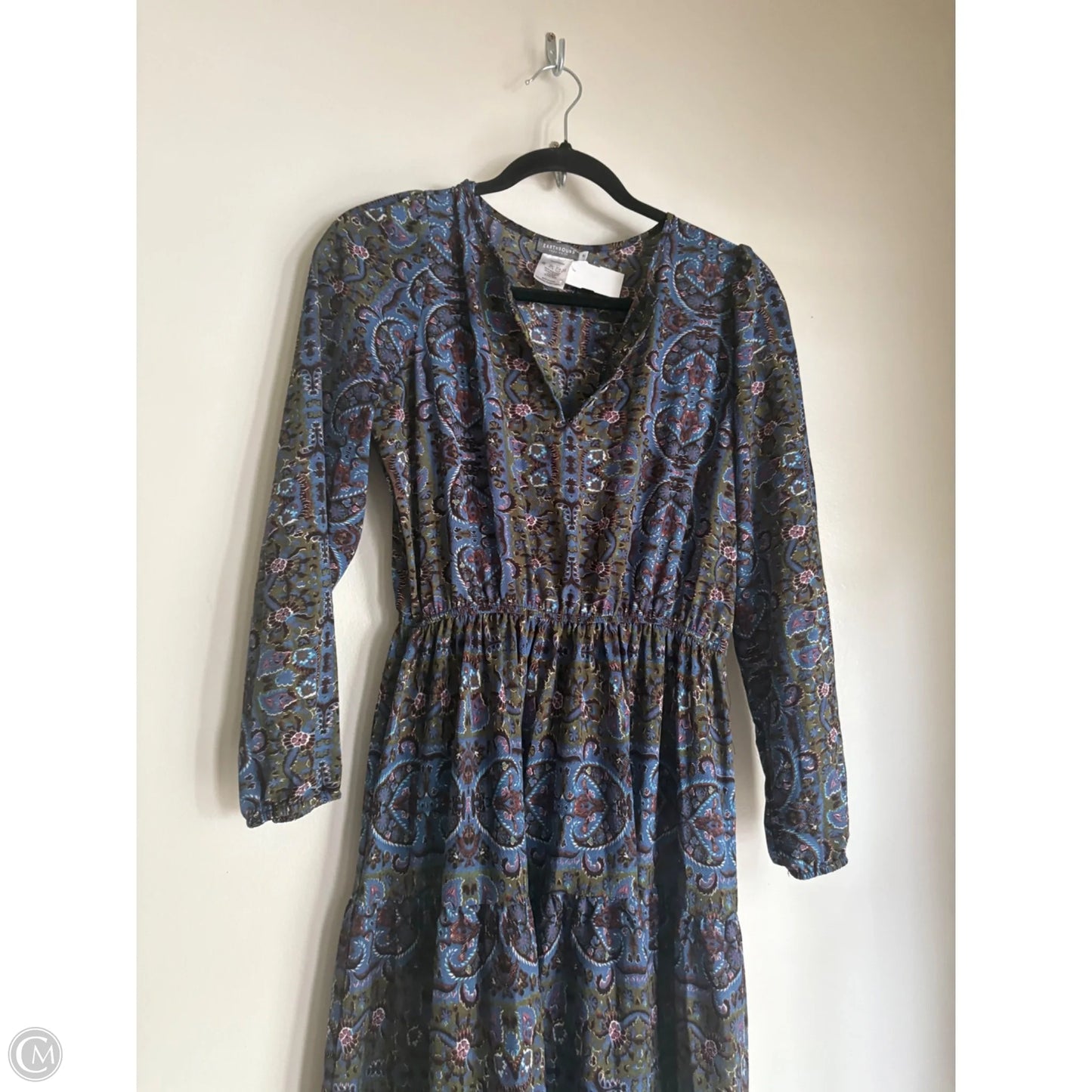 Dress Casual Maxi By Earthbound In Floral Print, Size: S