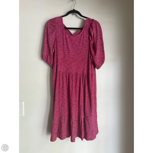 Dress Casual Midi By Daily Practice By Anthropologie In Red, Size: Xl