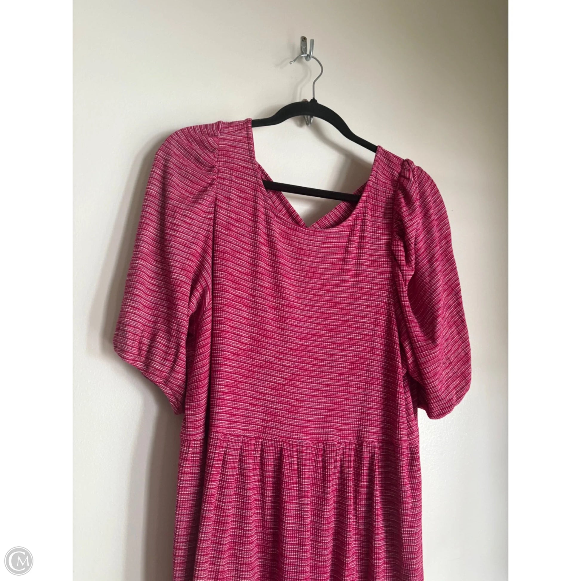 anthropologie red and pink dress Anthropologie pink and red bow dress 1