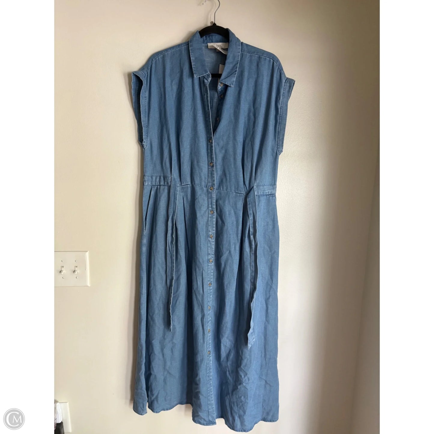 Dress Casual Maxi By Loft In Blue, Size: Xl