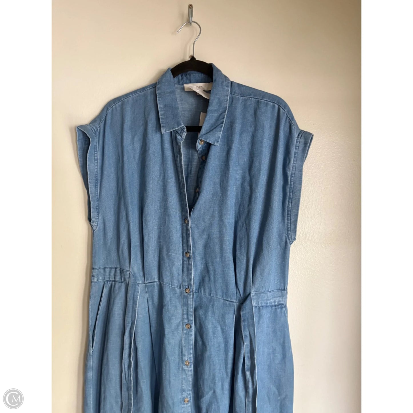 Dress Casual Maxi By Loft In Blue, Size: Xl
