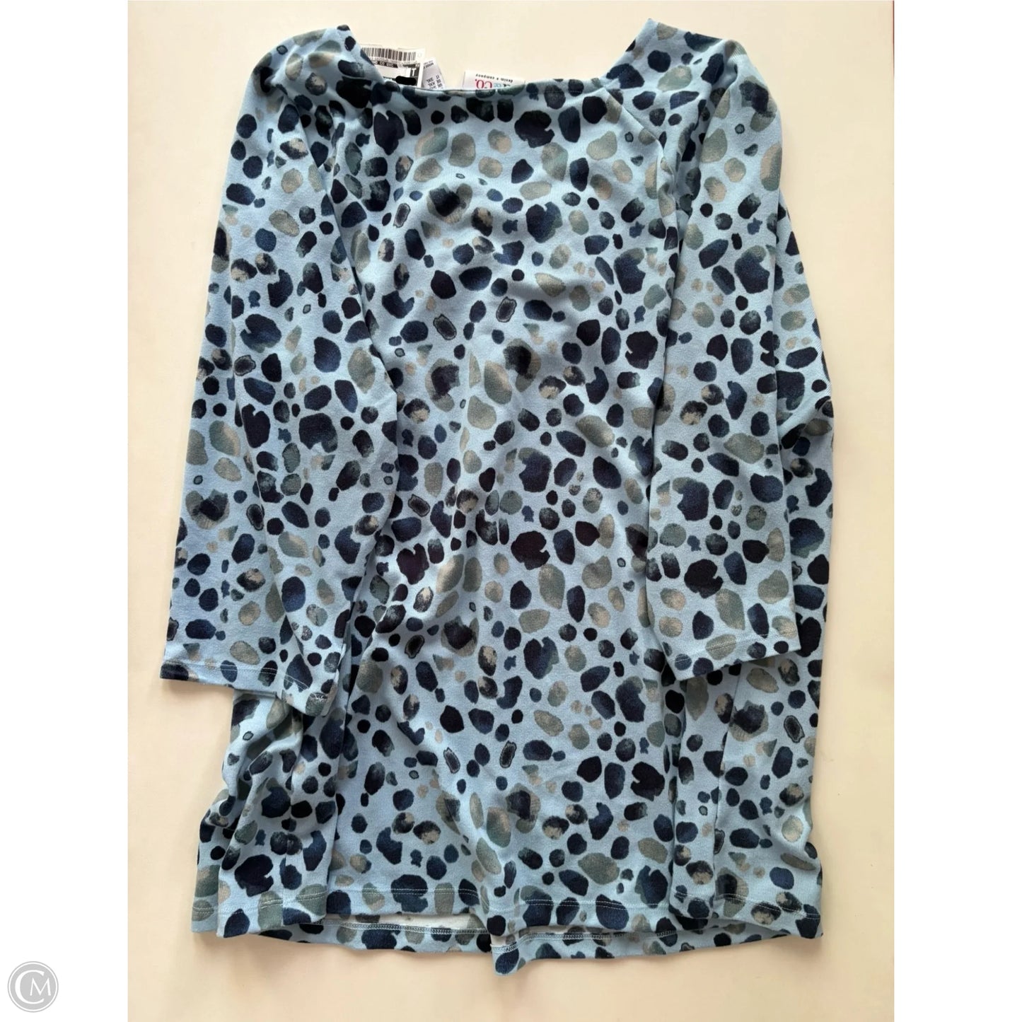 Sweater By Denim And Co Qvc In Animal Print, Size: 2x