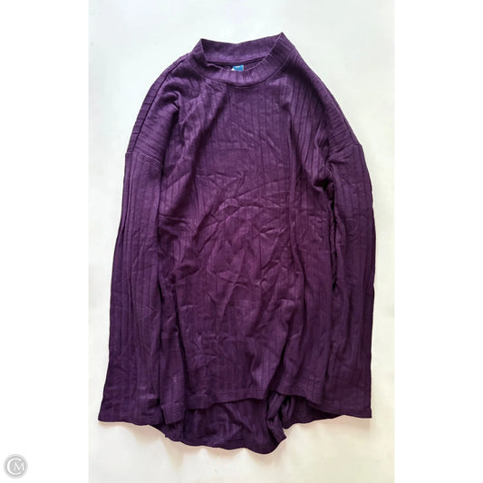Top Long Sleeve By Old Navy In Purple, Size: 2x