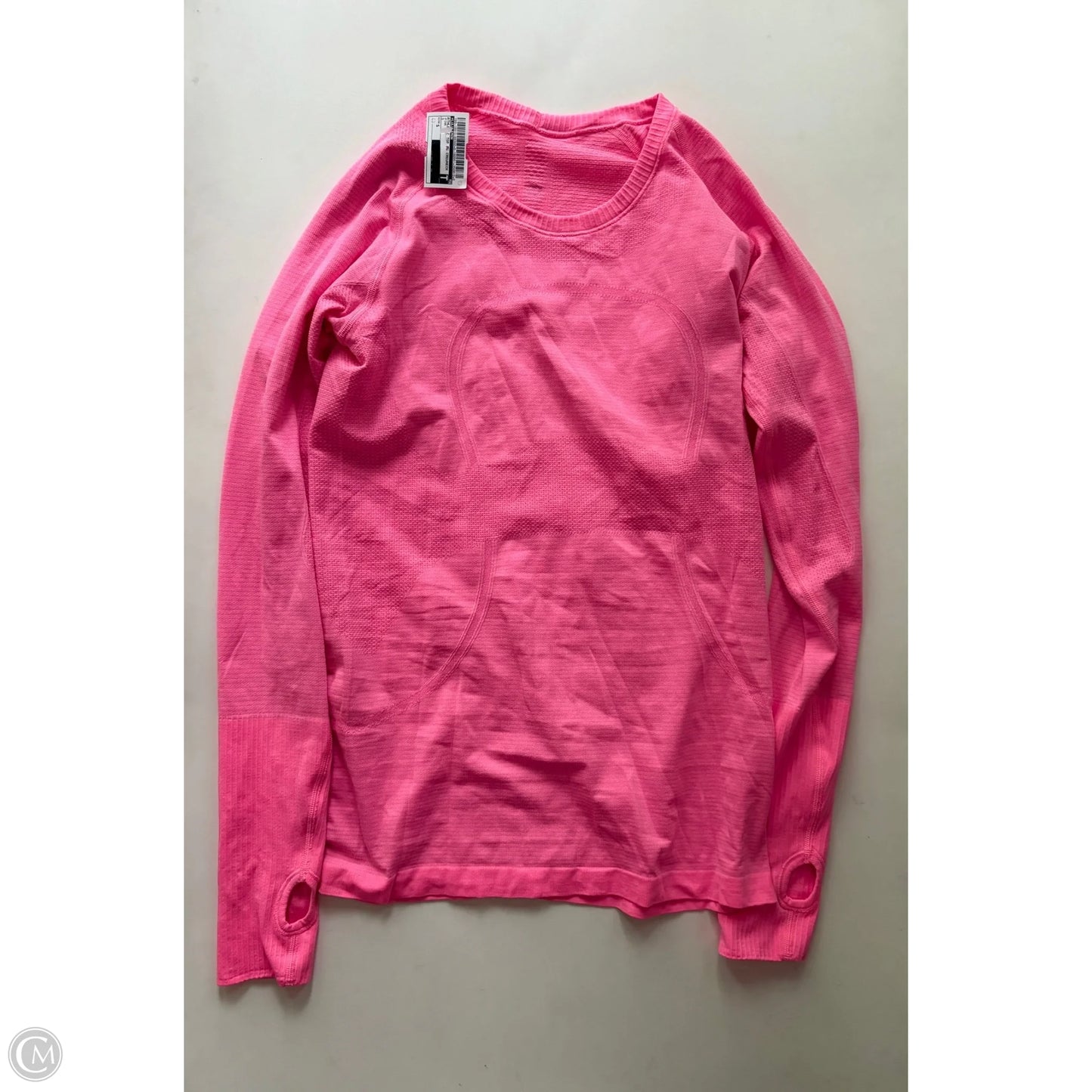 Athletic Top Long Sleeve Crewneck By Lululemon In Pink, Size: S
