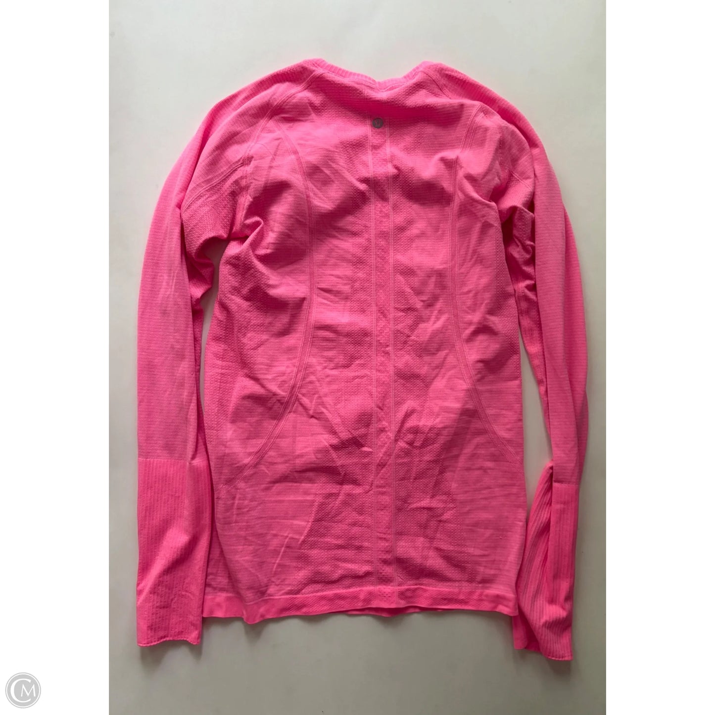 Athletic Top Long Sleeve Crewneck By Lululemon In Pink, Size: S