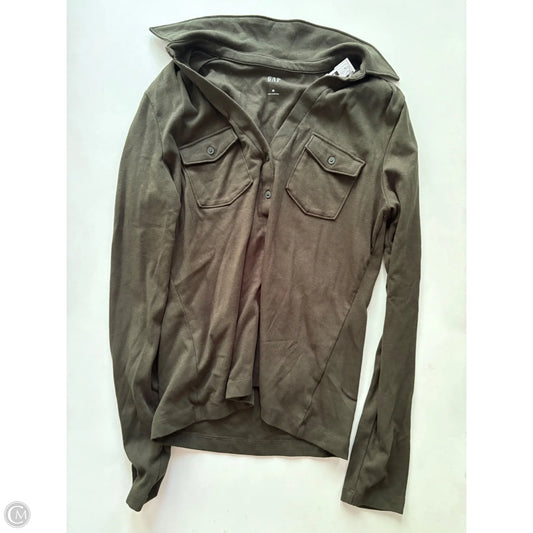Top Long Sleeve By Gap In Green, Size: M