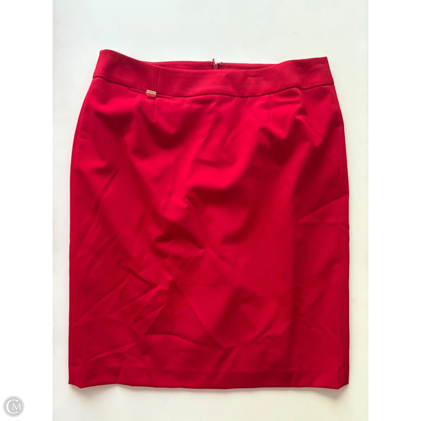 Skirt Midi By Calvin Klein In Red, Size: 12