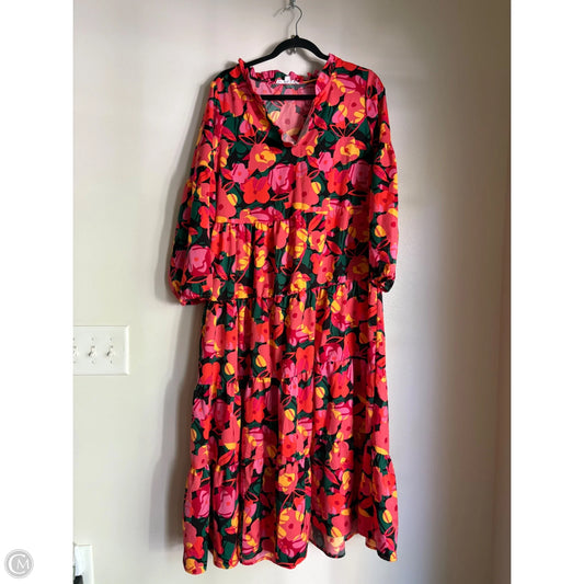 Dress Casual Maxi By Michelle Mcdowell In Multi-colored, Size: L