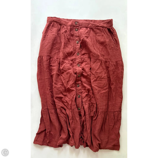 Skirt Maxi By Garnet Hill In Brown, Size: 12